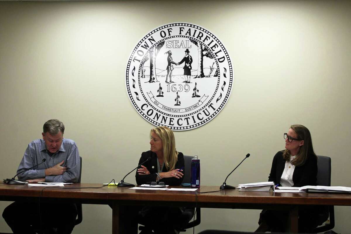 The new Board of Selectman (from left to right): Selectman Tom Flynn (R), First Selectwoman Brenda Kupchick (R) and Selectwoman Nancy Lefkowitz (D).