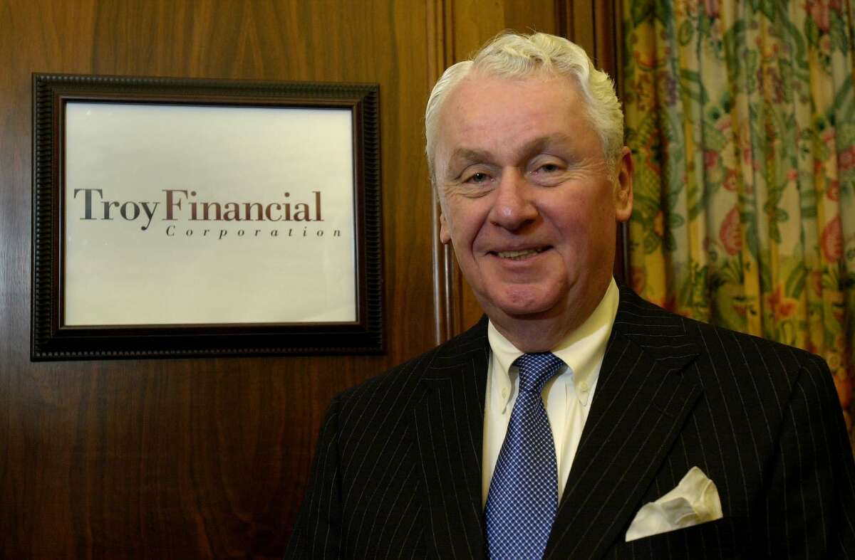 Daniel J. Hogarty Jr., seen in 2003 when he was chairman, CEO and president of Troy Financial Corporation. Hogarty was named in a state Authorities Budget Office report Dec. 5, 2019 that recommended his removal from the Troy Municipal Assistance Corporation for ignoring repeated requests to get state-required training.