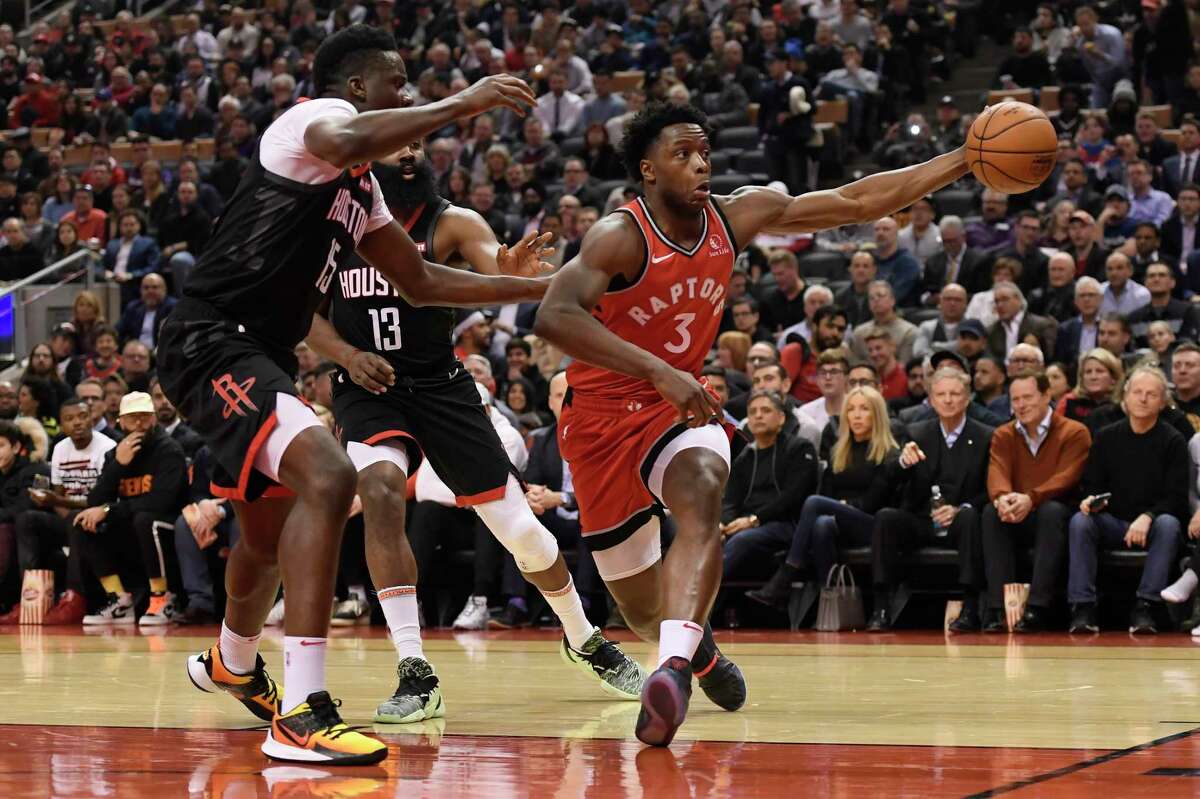 James Harden's defense keys Rockets' win over Raptors