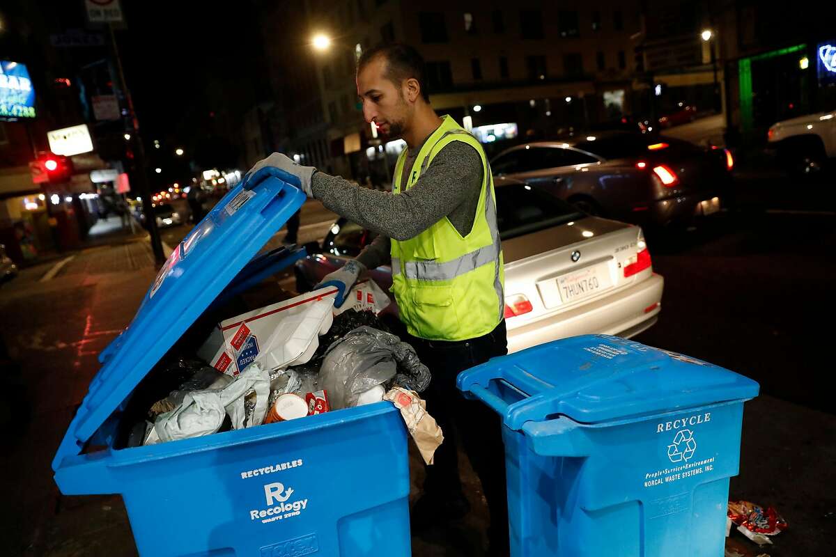 Toughest job in SF? Tenderloin garbagemen work late at night to clean ...