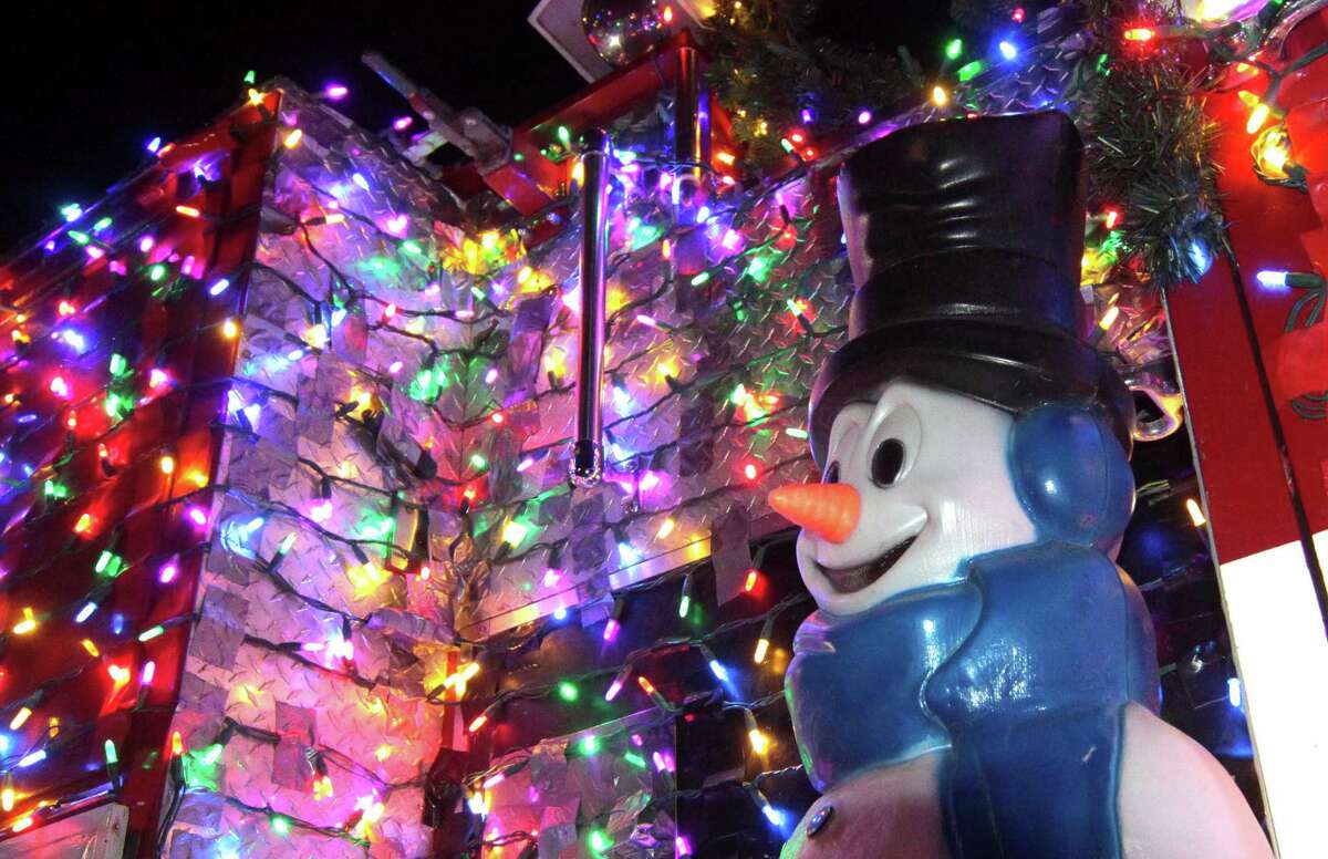 The annual holiday tree lighting event at Town Hall Green in Trumbull, Conn., on Friday Dec. 6, 2019.