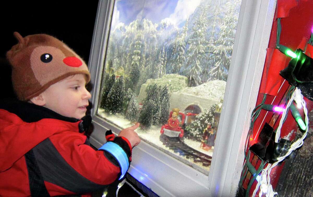 The annual holiday tree lighting event at Town Hall Green in Trumbull, Conn., on Friday Dec. 6, 2019.