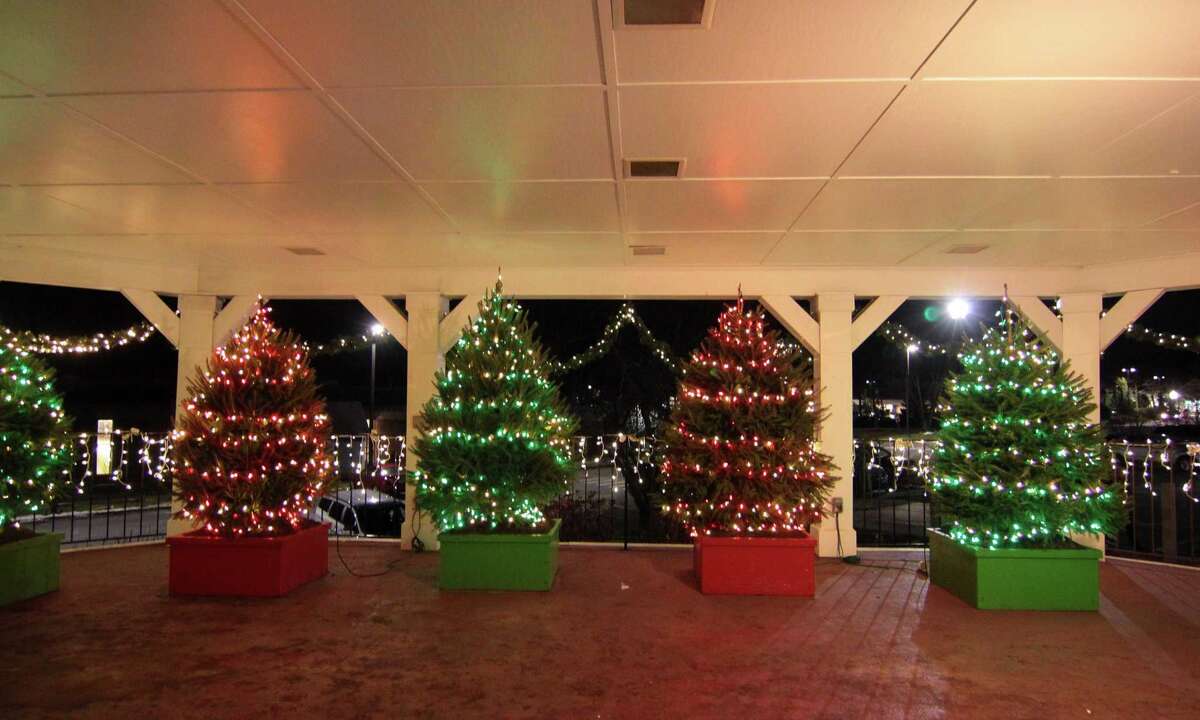 The annual holiday tree lighting event at Town Hall Green in Trumbull, Conn., on Friday Dec. 6, 2019.