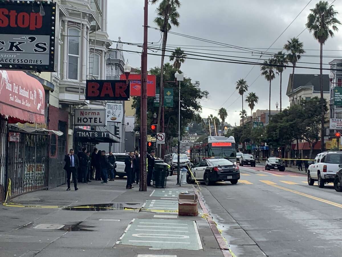 San Francisco police are investigating an officer-involved shooting that wounded one person Saturday in the Mission District on Saturday, Dec. 7, 2019.