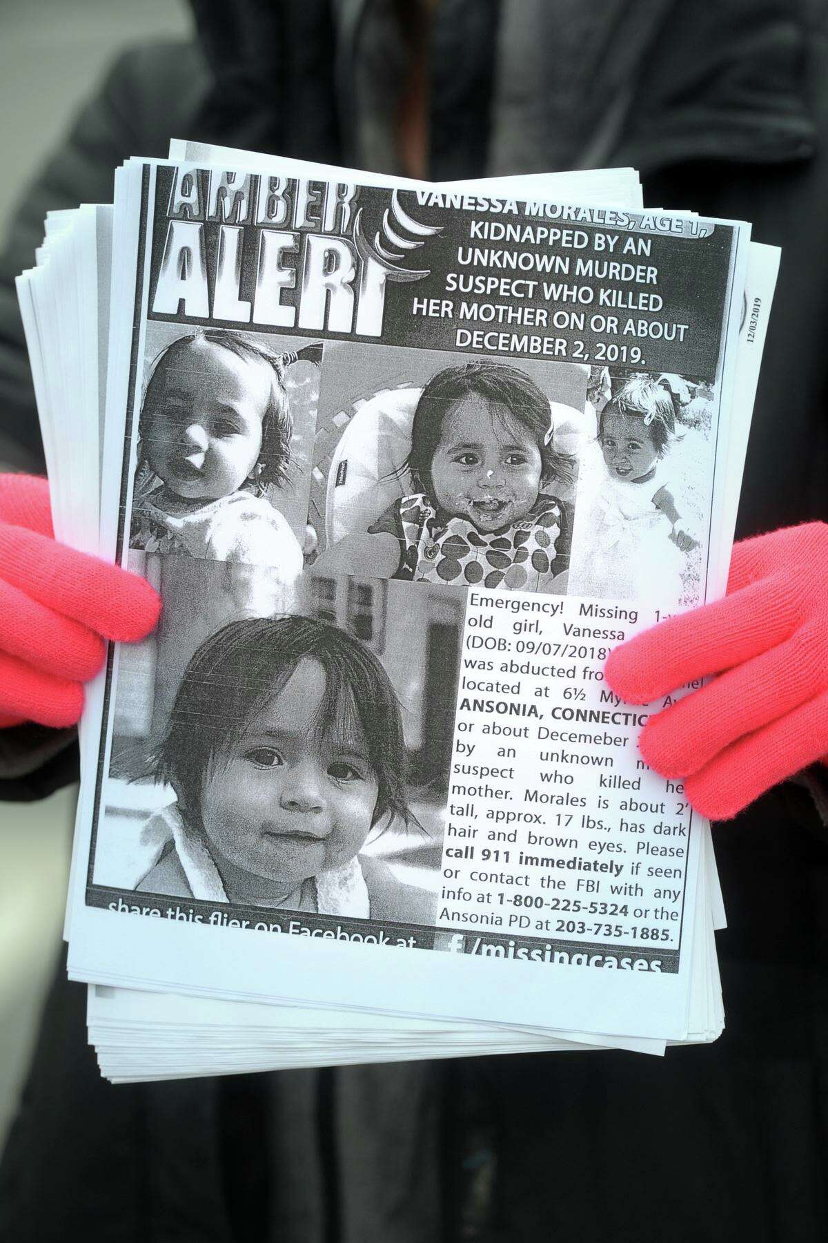 Residents concerned with finding Vanessa Morales, the Ansonia toddler who went missing after the murder of her mother, still continue to hand out flyers to bring attention to the case.