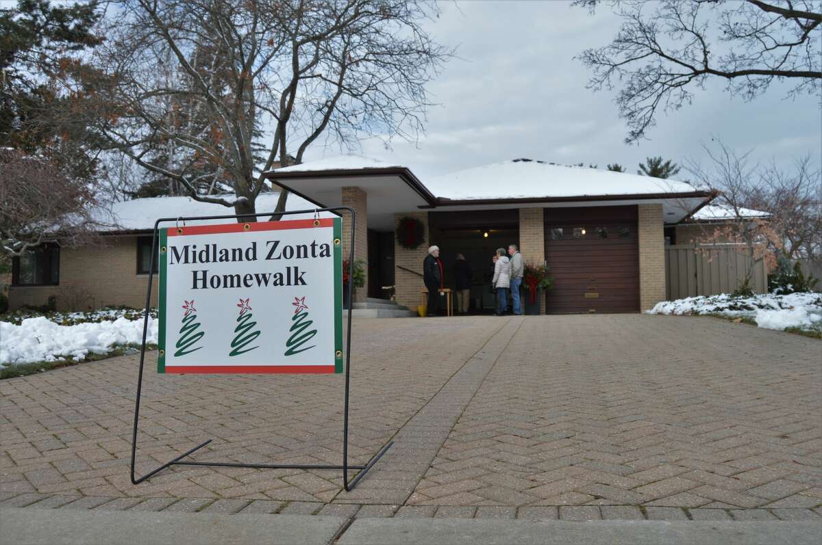 These homes were dressed their best and open to the public during the annual Zonta Homewalk on Saturday, Dec. 7 in and around Midland. This home, located at 806 West St. Andrews Road, was designed and built by Alden B. Dow in 1940.