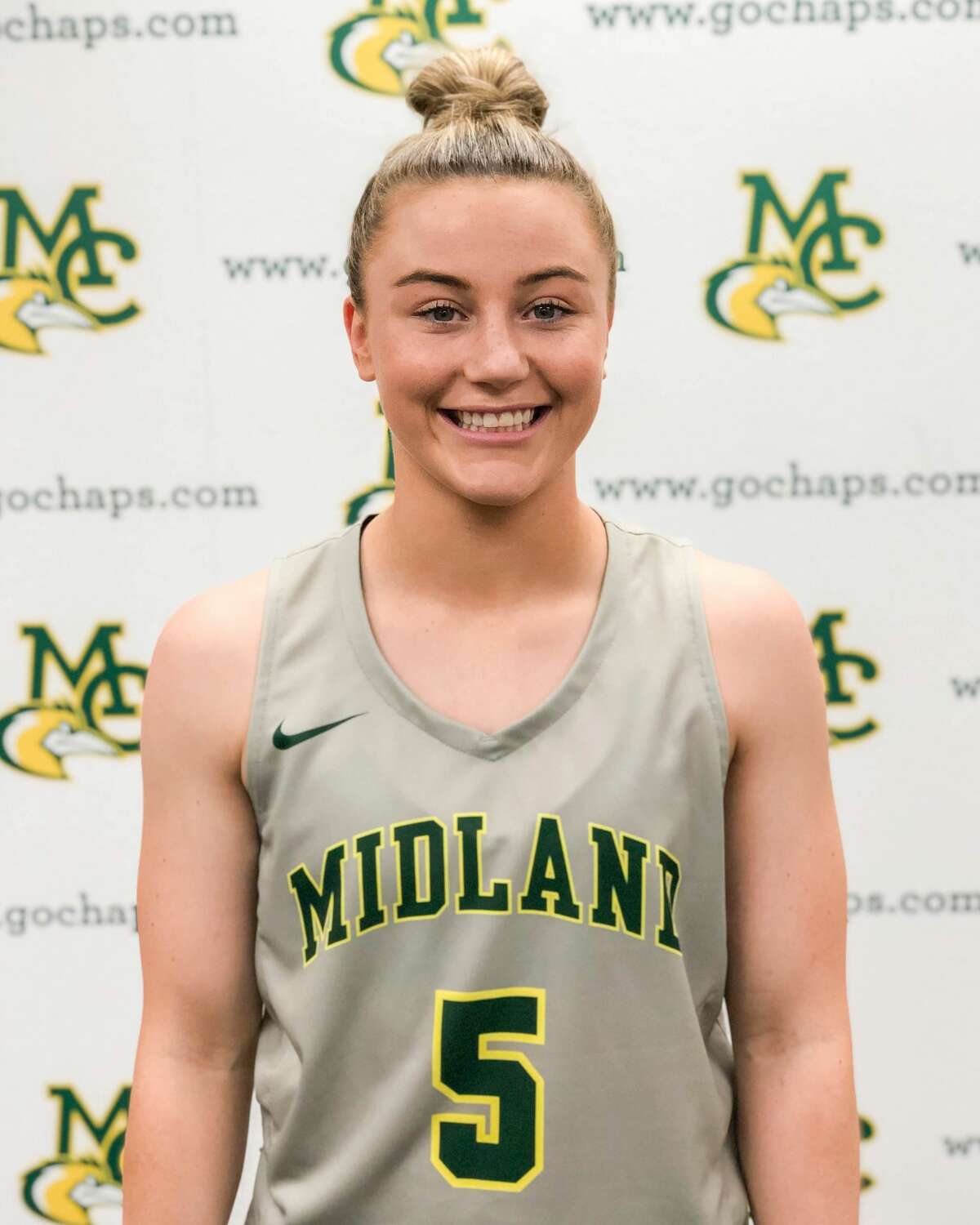 Midland College women's basketball player Grace Beasley