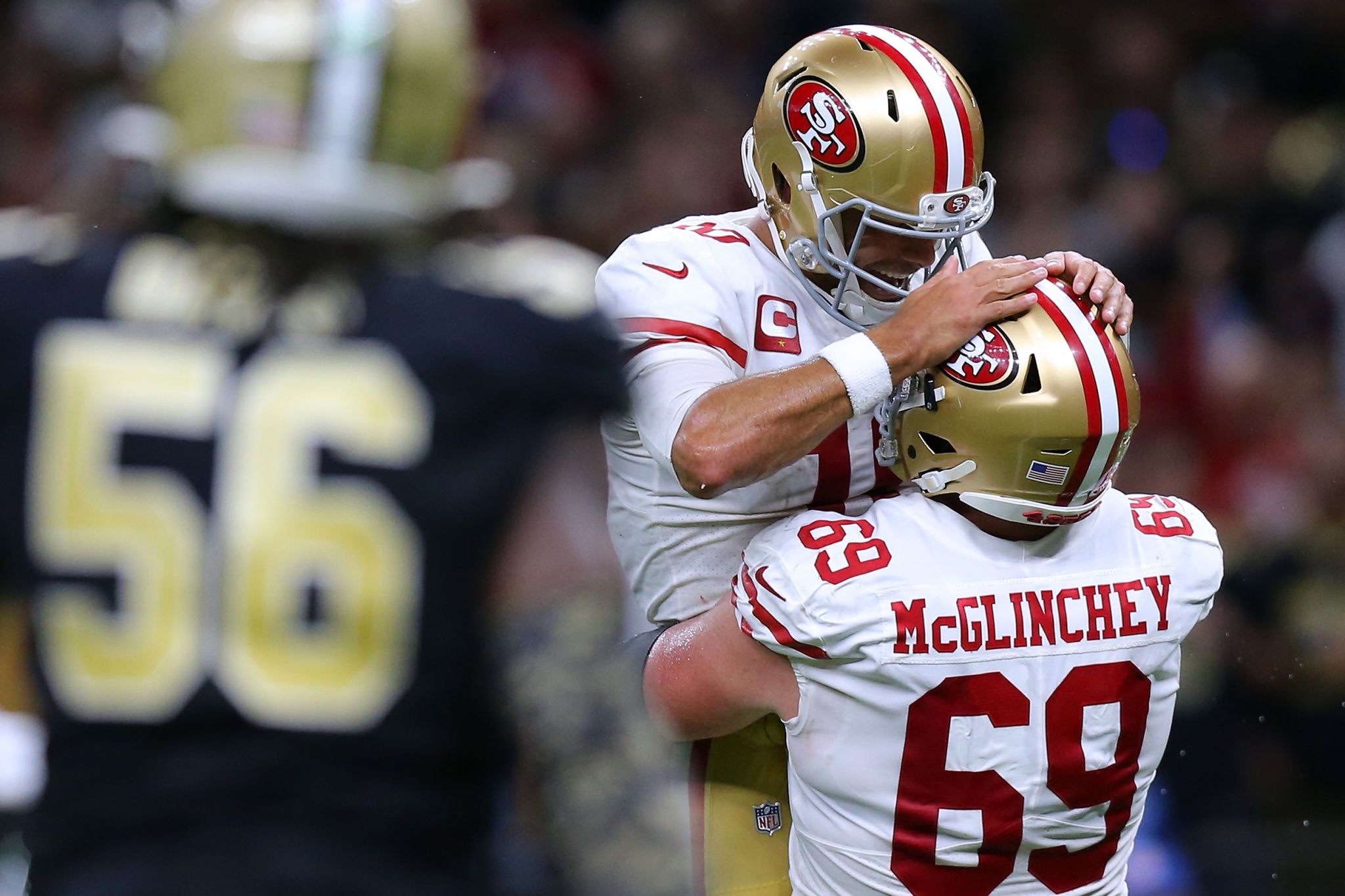 49ers CEO Jed York gives emotional speech following death of his