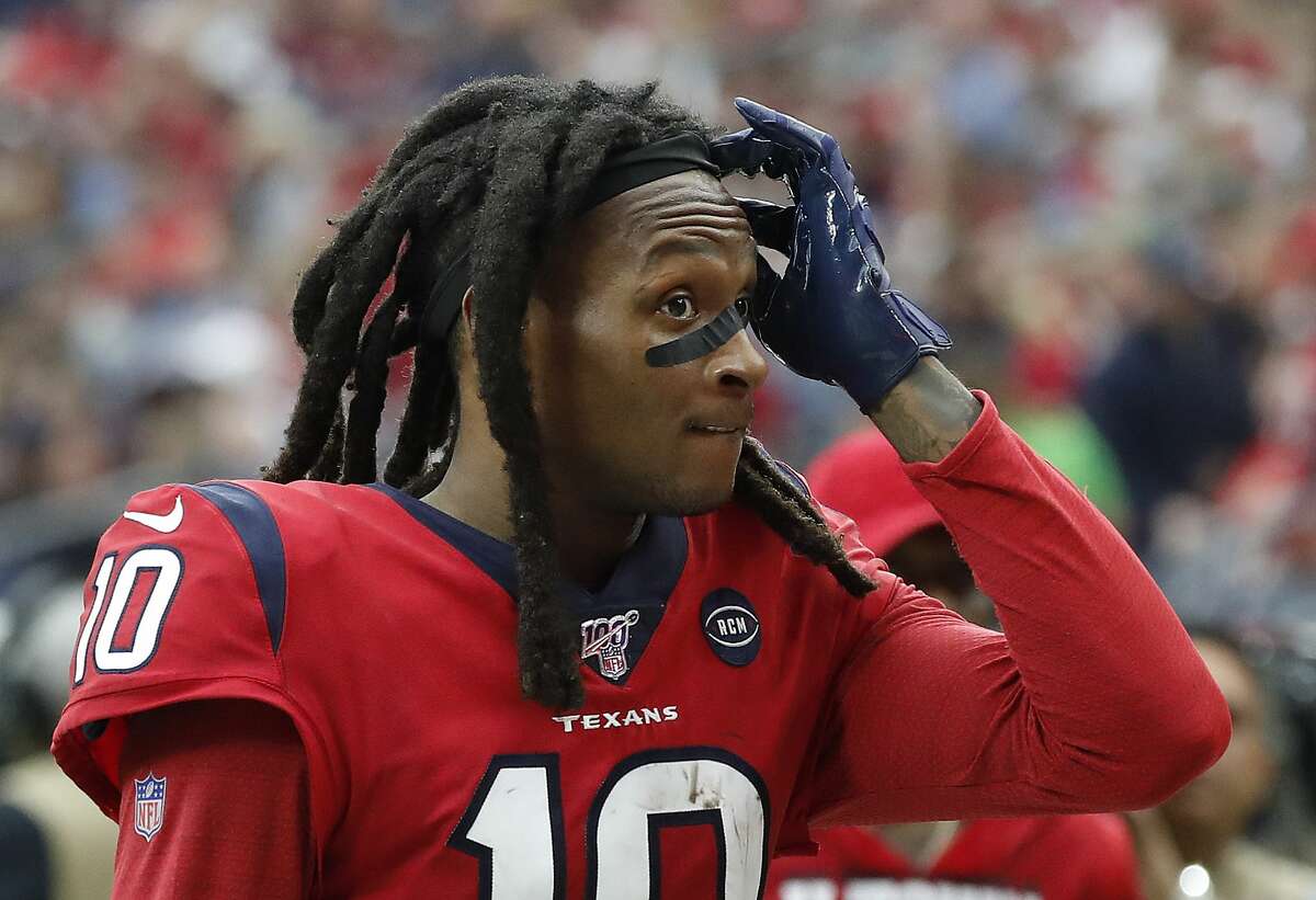 PHOTOS: John McClain's 2019 Week 17 predictions Houston Texans wide receiver DeAndre Hopkins (10) reacts as he walked back to the locker room at halftime of an NFL football game at NRG Stadium, Sunday, Dec. 8, 2019, in Houston. >>>See The General's picks for this week's matchups ... 