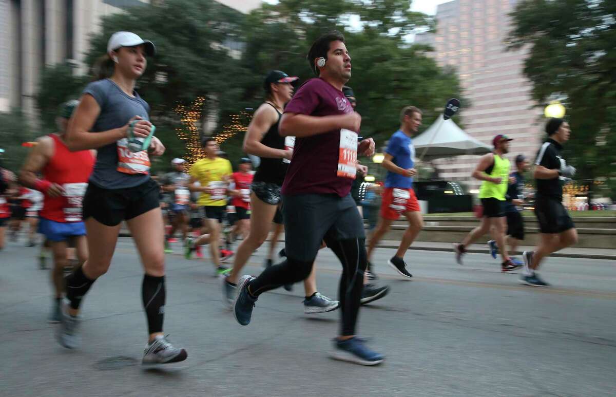 Runners participate in the 12th Humana Rock "n" Roll San Antonio Marathon, Sunday, Dec. 8, 2019.