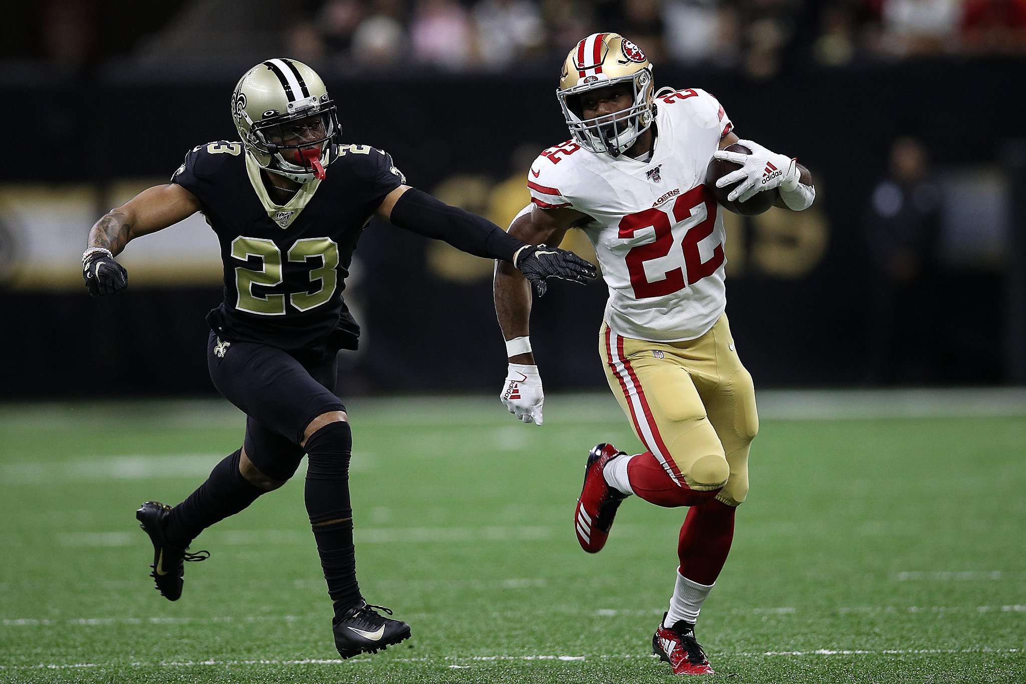 49ers trade Matt Breida, Marquise Goodwin to Miami, Philly