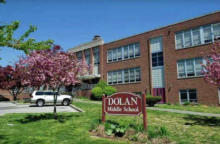 Dolan Middle School in Stamford will be closed on Monday, Dec. 9, 2019 because of a water leak that has caused flooding inside the school. Photo: Contributed Photo