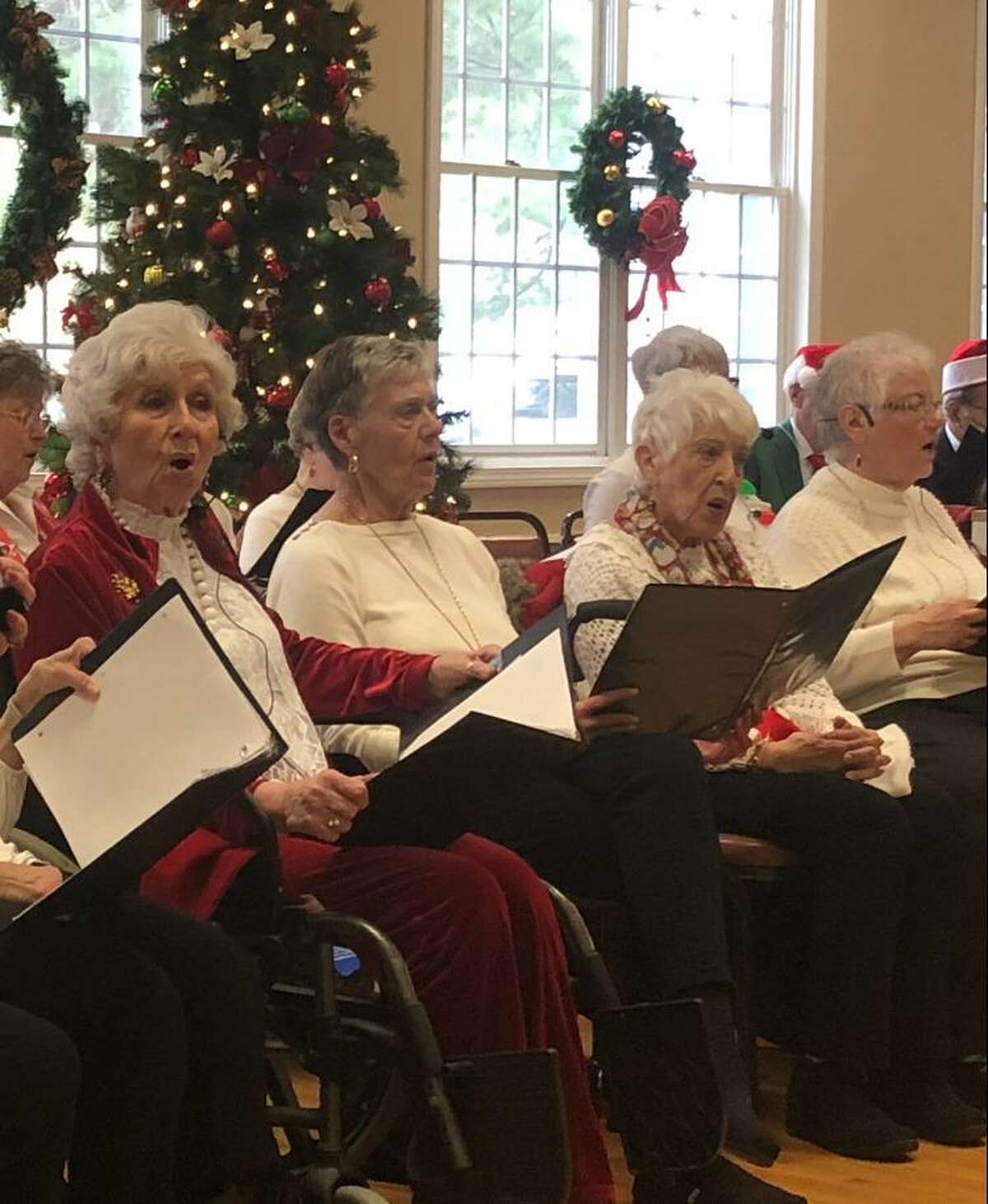 Christmas was in the air at the city’s senior center Friday as the Shelton Songsters regaled a packed house with some holiday classics.