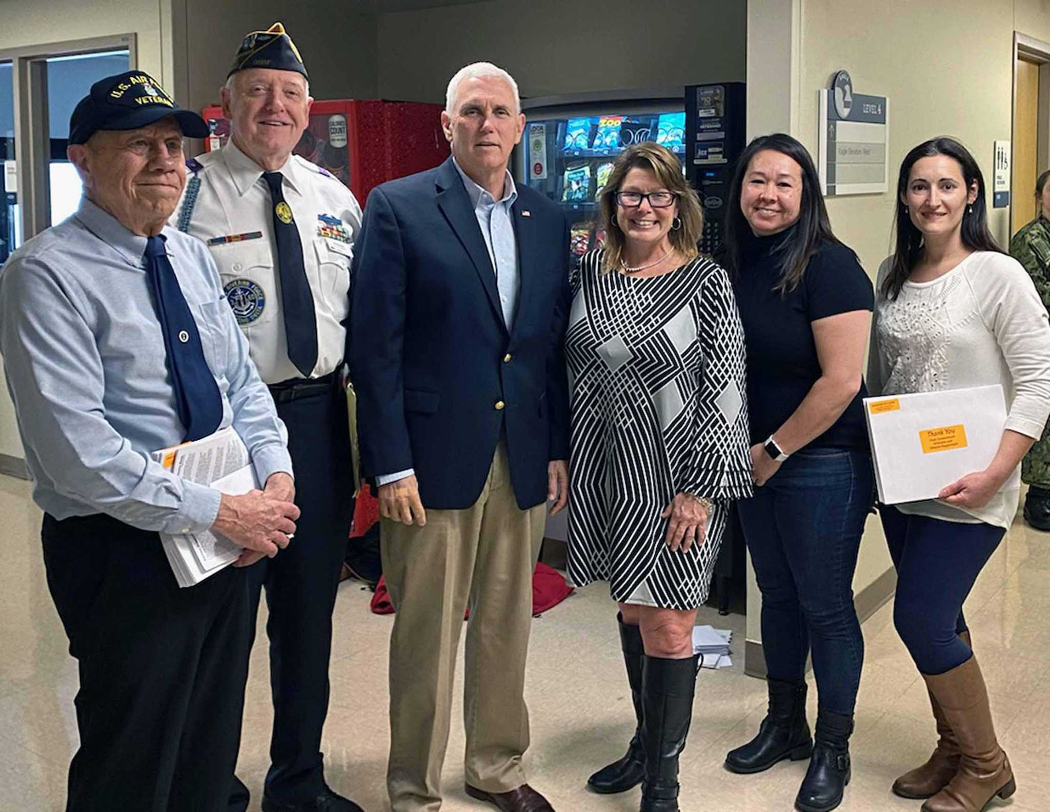 Vice President Pence thanks Operation Gift Cards representatives