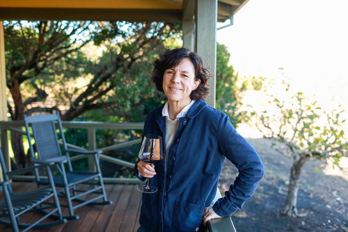 Winemaker Francoise Peschon poses for a portrait at Vine Hill Ranch vineyard in Oakville, California, on Tuesday, Dec. 3, 2019.