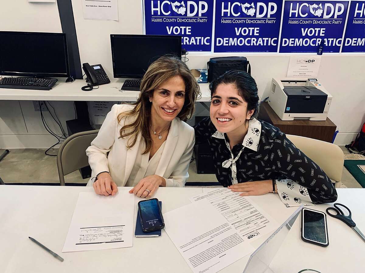 Sima Ladjevardian, left, a Houston attorney and former adviser to Senate candidate Beto O'Rourke, filed Monday to run for the 2nd Congressional District and soon after picked up O'Rourke's endorsement.