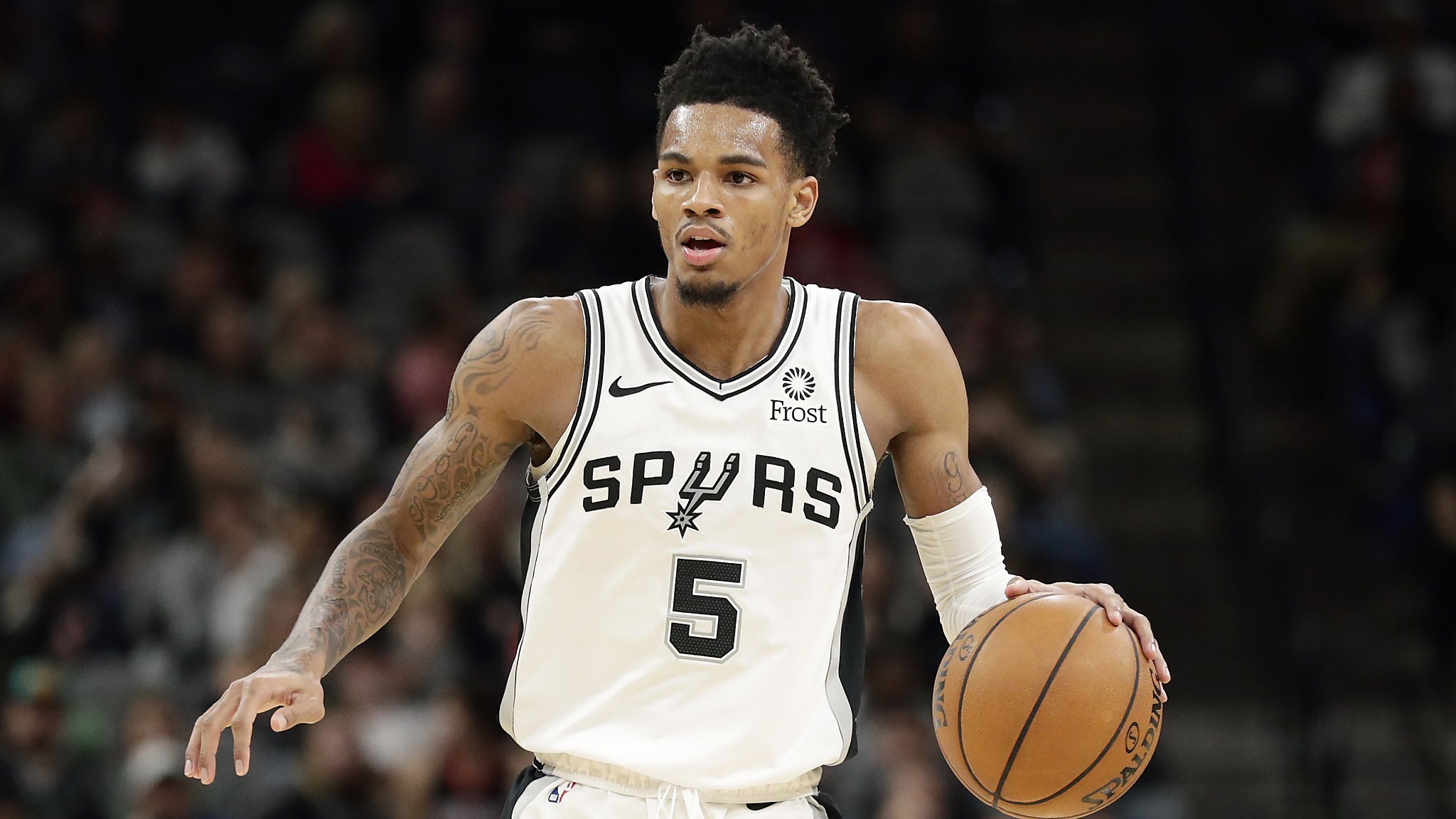 Point guards Dejounte Murray, Derrick White take Spurs' lineup shuffle in  stride