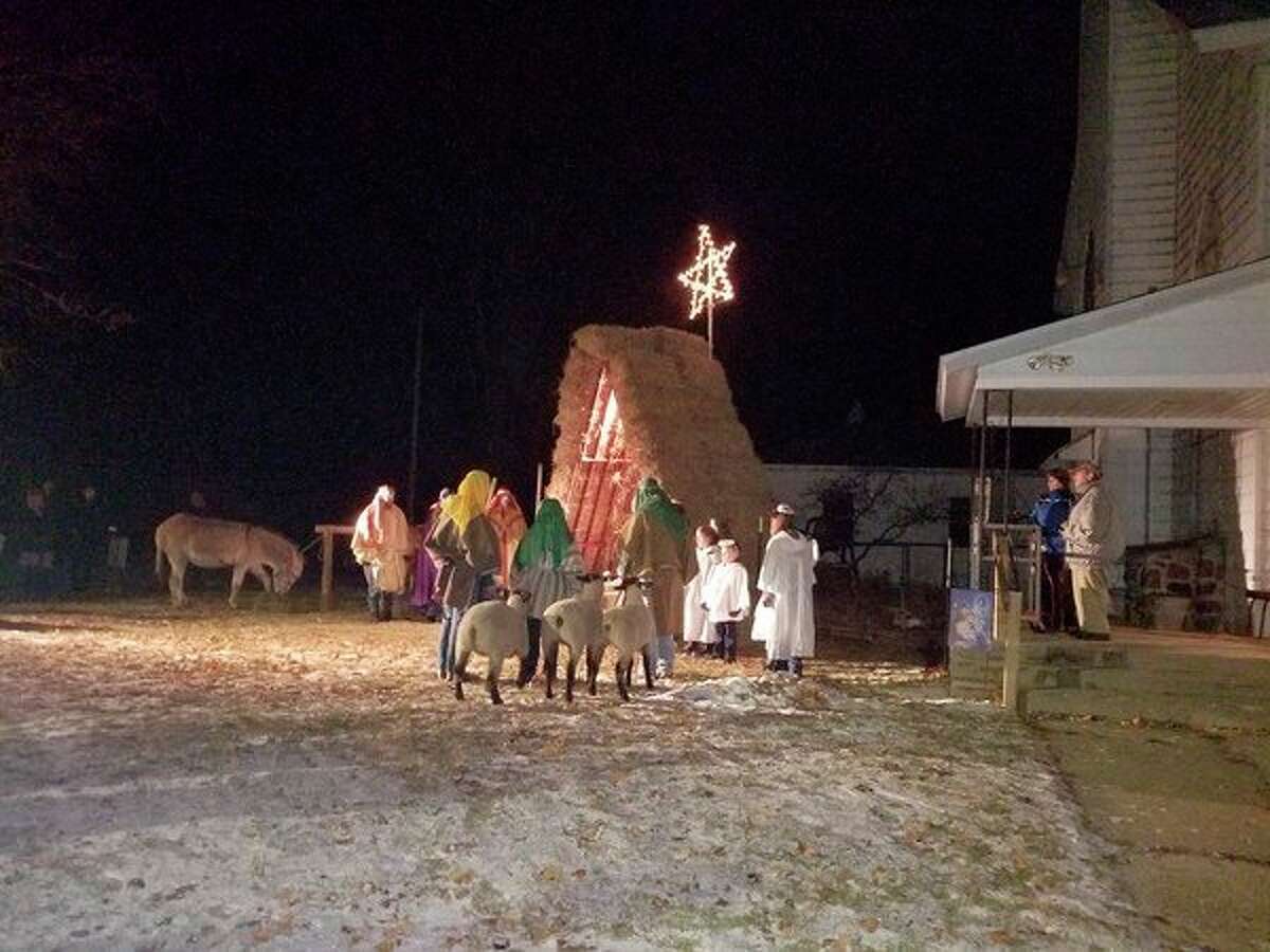 Featured is the live nativity scene from last year's holiday activities. These activities are hosted by the Hersey United Methodist Church. (Courtesy photo)
