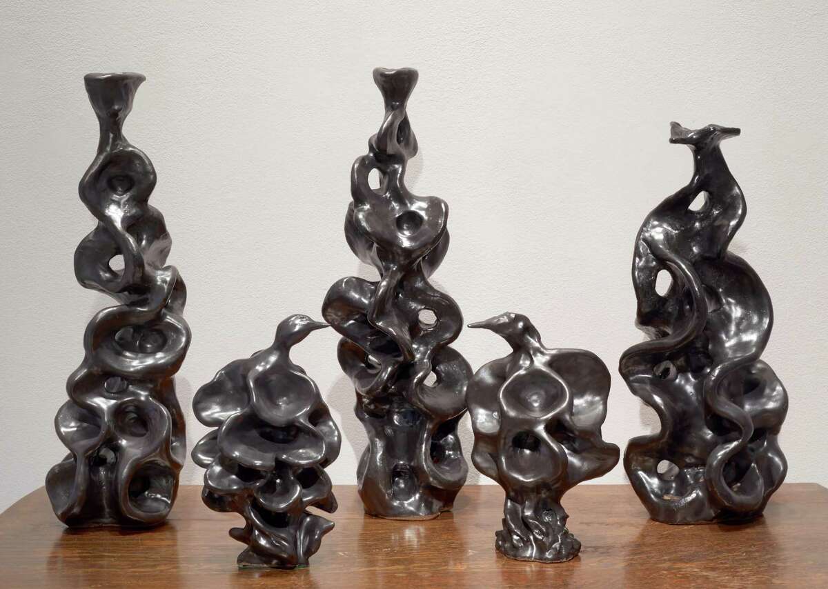 Ceramics by Fiona Waterstreet are on view through Dec. 21 at McClain Gallery.
