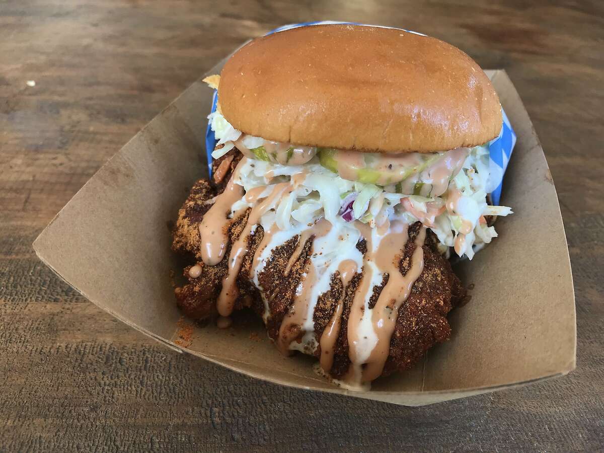 World Famous Hotboys specializes in hot chicken sandwiches.