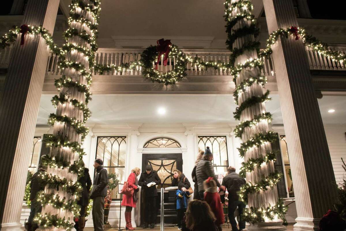 Ridgefield's Holiday Stroll offered visitors horse carriage rides, shopping, ice sculptures, a visit from Santa and plenty of holiday lights on Friday, Dec. 6, 2019 in Ridgefield, Conn.
