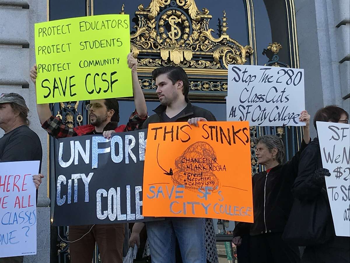 City College of SF faculty and students say the elimination of hundreds of art, music, literature, history and other classes is transforming the school from a community college to junior college.