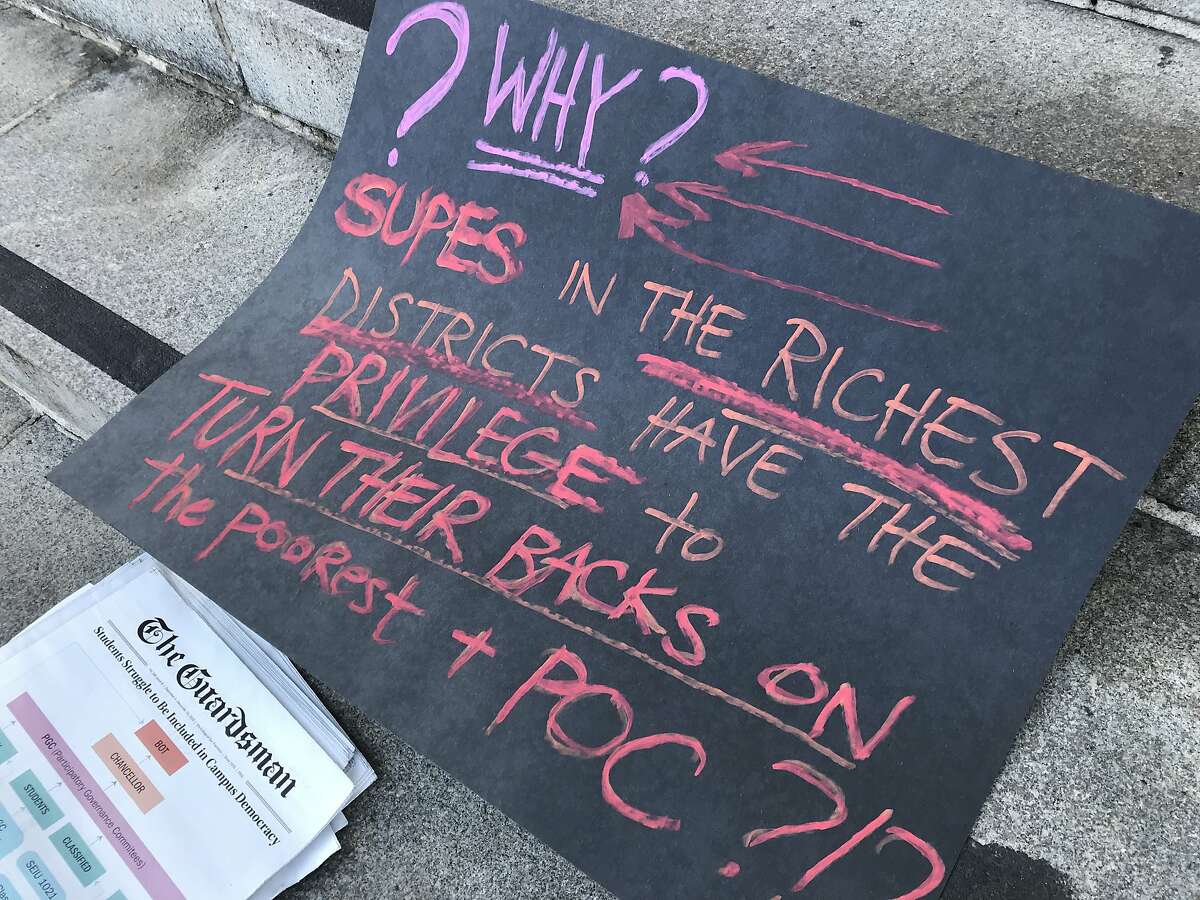 Protesters ask how a city as wealthy as San Francisco is can allow City College of San Francisco to eliminate hundreds of courses that low-income people of color and older adults depend upon.