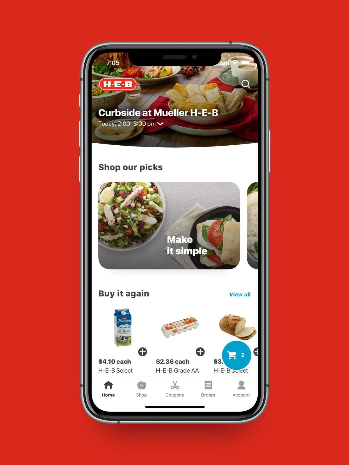 H-E-B has launched its new app, My H-E-B, available in the Apple App Store and Google Play.
