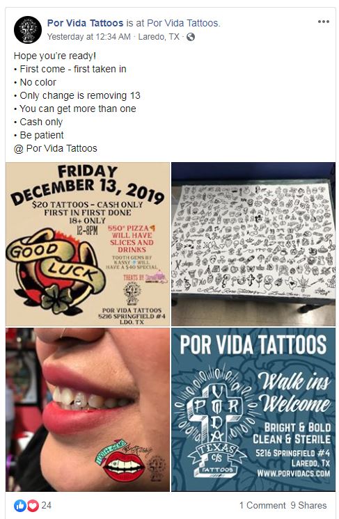 Laredo 956 Tattoos