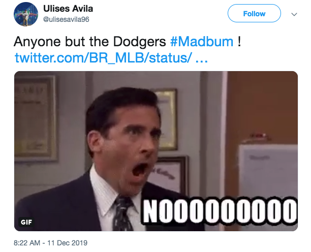 MLB Memes on X: Los Angeles and San Francisco have different ideas of  MadBum! #Dodgers #SFGiants .  / X