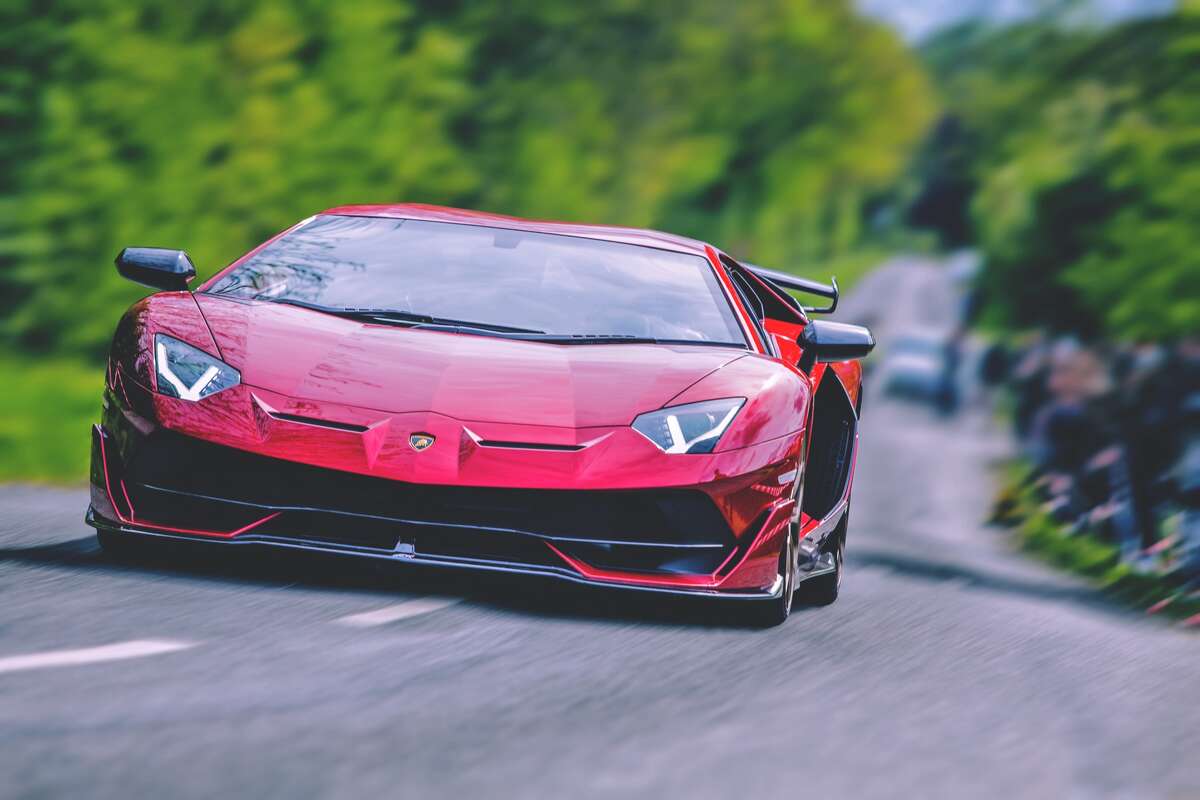 Seen in this file photo is a Lamborghini Aventador SVJ  in Bedfordshire, England.