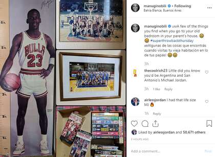 Ginobili Posts Michael Jordan Poster That Challenged Him