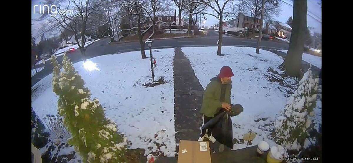An image of the man Fairfield police say allegedly took packages from town homes on Wednesday.