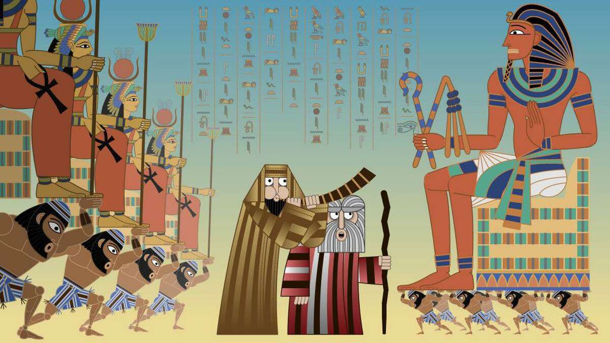 A scene from the animated film "Seder-Masochism"