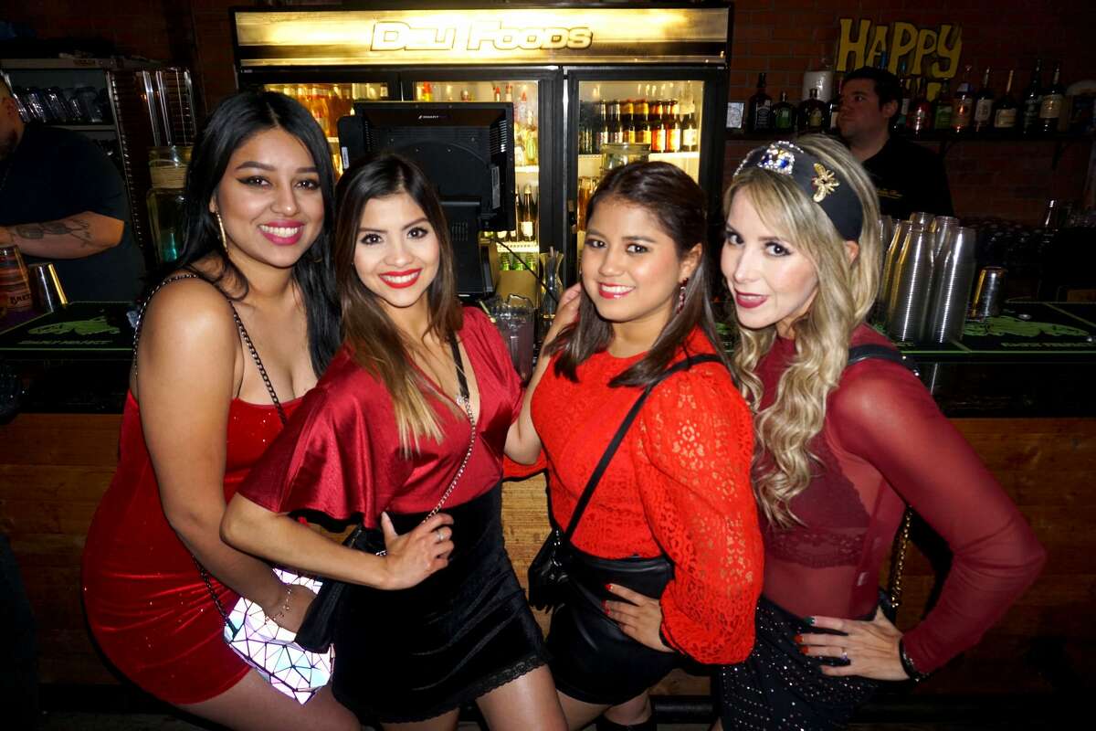 Estefania Pedraza, Isaa Garza, Perla Gonzalez and Griselda Ortiz at The Happy Hour Downtown Bar