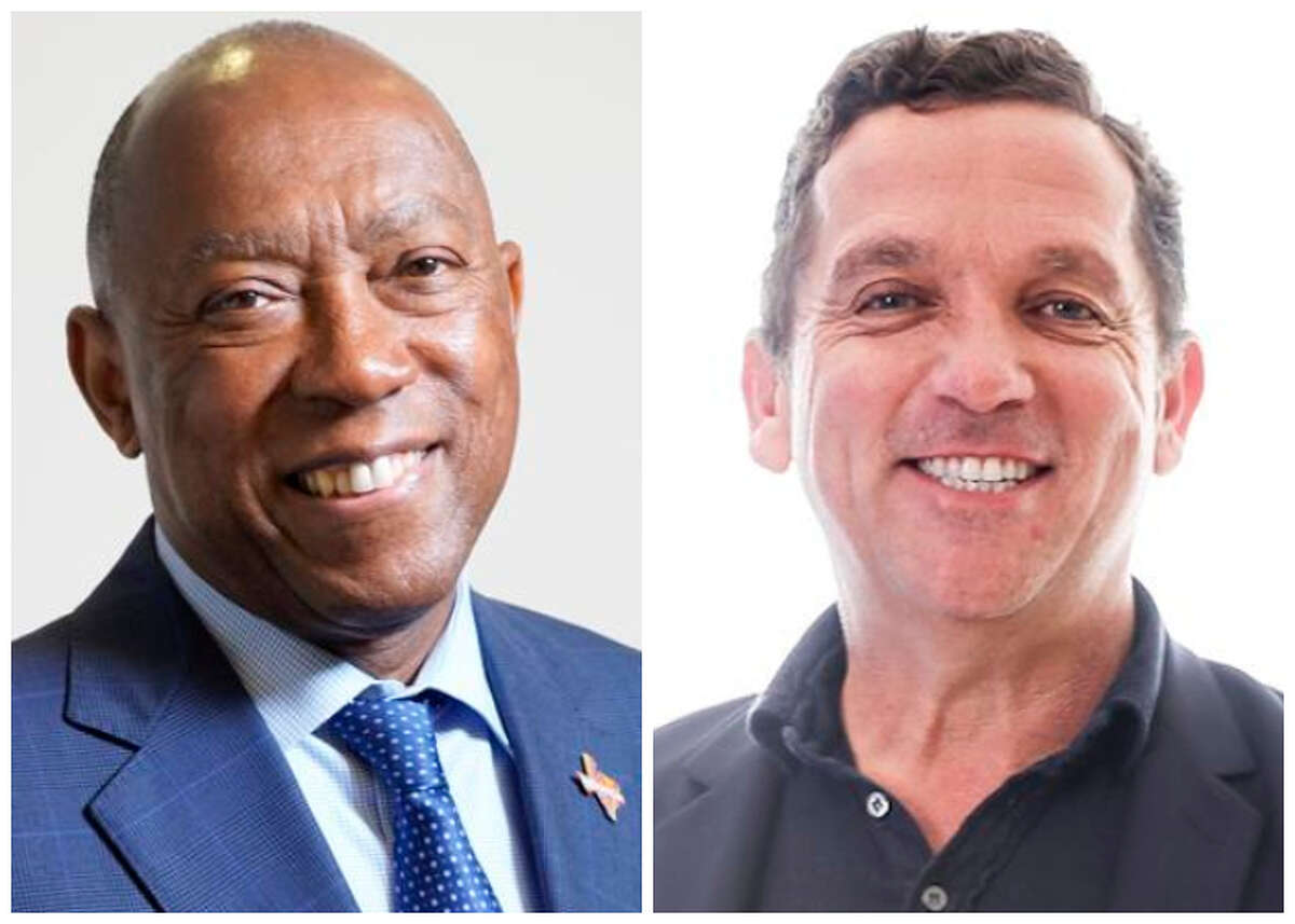 The runoff between Mayor Sylvester Turner, left, and opponent Tony Buzbee, right, will come to an end Saturday without the same level of political attacks seen in the first round.
