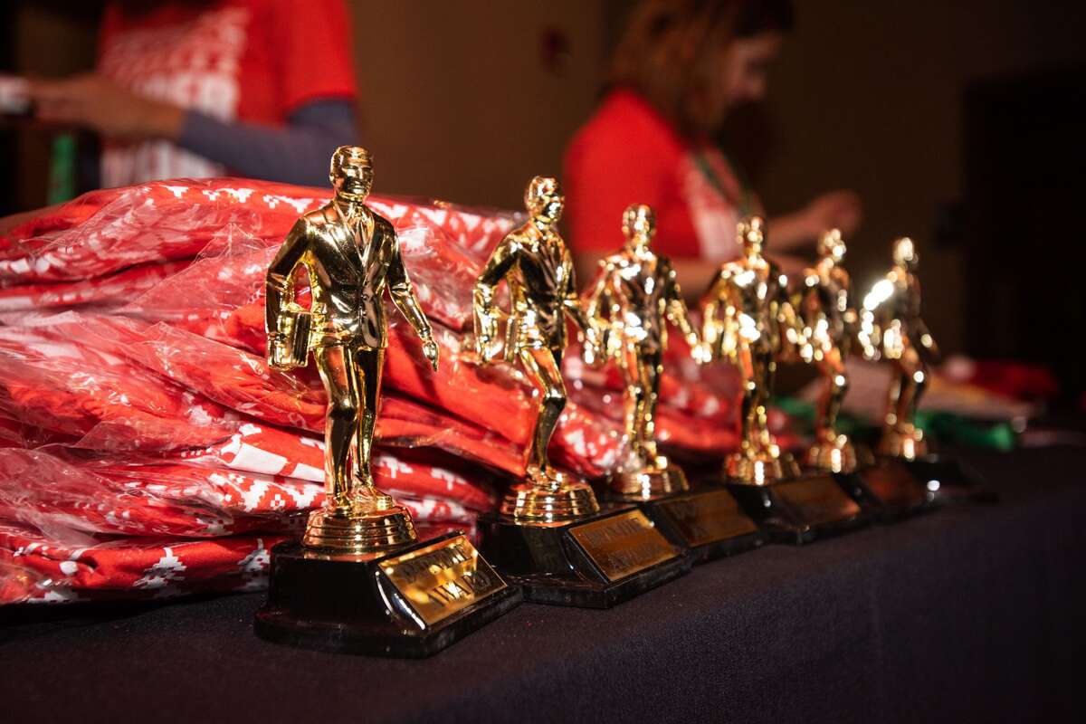 San Antonians participated in the Office Trivia Bar Crawl downtown on Friday, December 13, 2019.