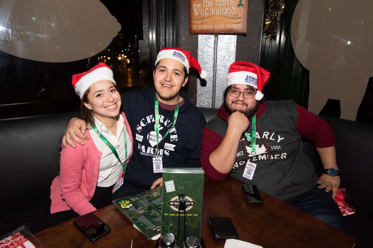 San Antonians participated in the Office Trivia Bar Crawl on Friday, December 13, 2019.