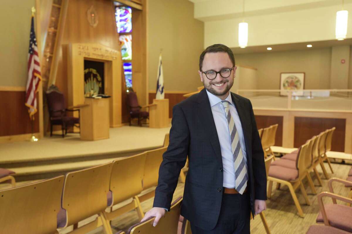 Rabbi Roy Feldman poses for a photo at Congregation Beth Abraham-Jacob on Tuesday, Dec. 10, 2019, in Albany, N.Y. (Paul Buckowski/Times Union)