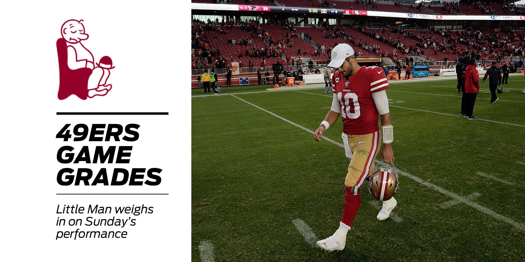 49ers game grades, analysis from Week 15 trap loss to Falcons