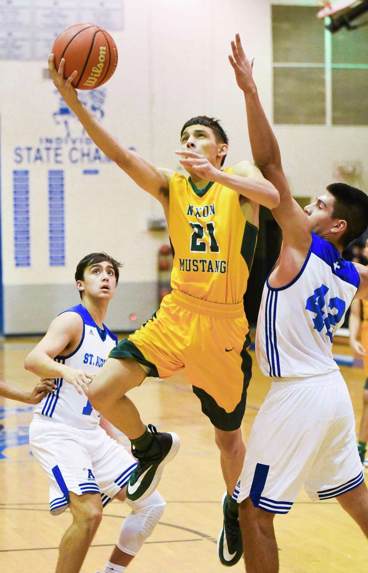 Alex Martinez shot 31% from beyond the arc last season with 36 3-pointers made. He was the top scorer off the bench for the Mustangs recording 5.9 points per game.
