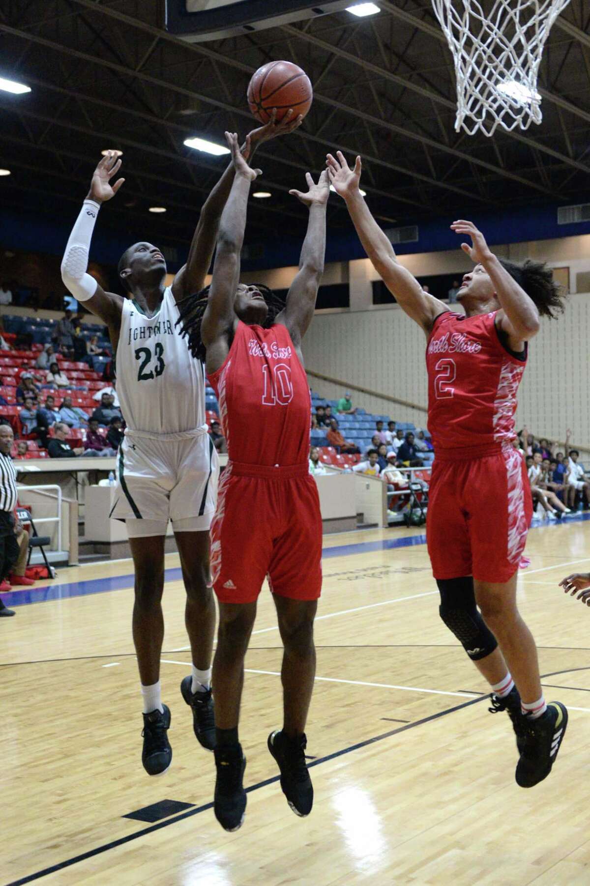 Hightower basketball defeats North Shore for first Fort Bend ISD