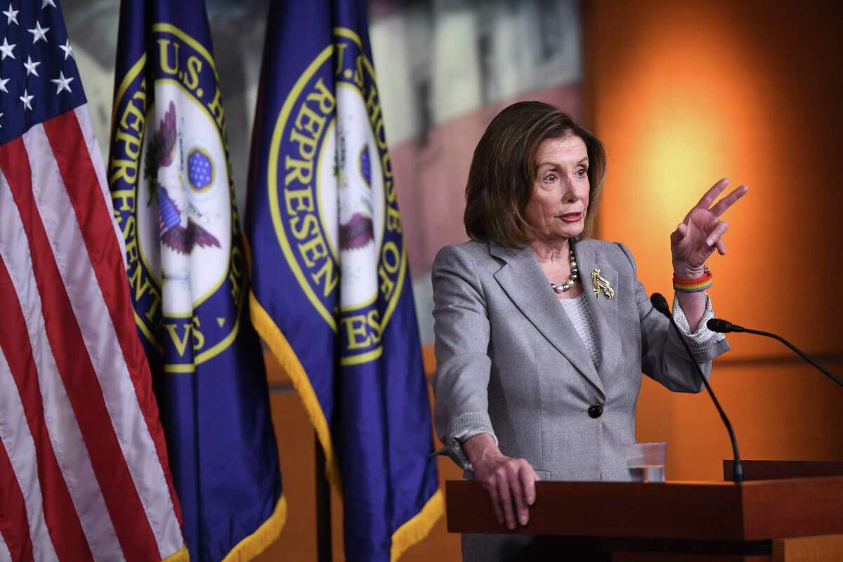 Speaker of the House Nancy Pelosi speaks during her weekly press conference on December 12, 2019.