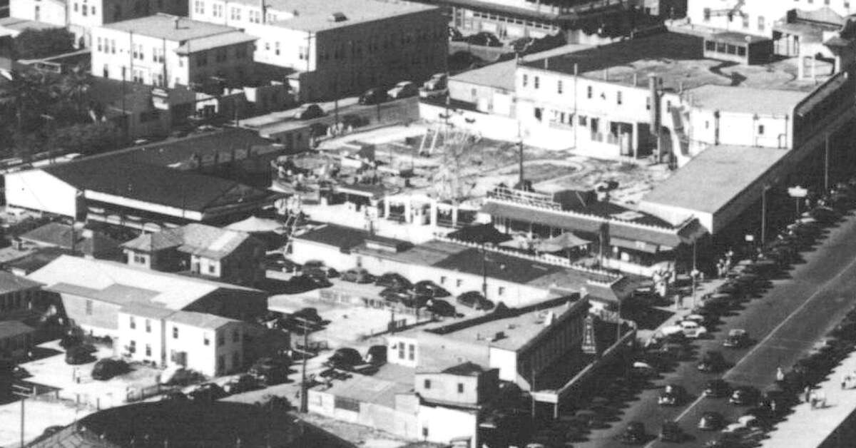 Aerial photo shows lost landmarks of Galveston