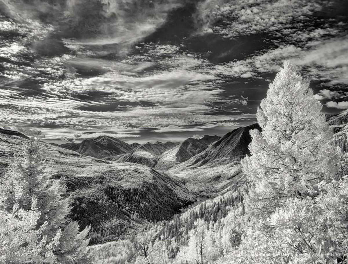 Ralph Baskin's digital infrared photo is made with a camera to capture only the infrared light spectrum which is not visible to the human eye.