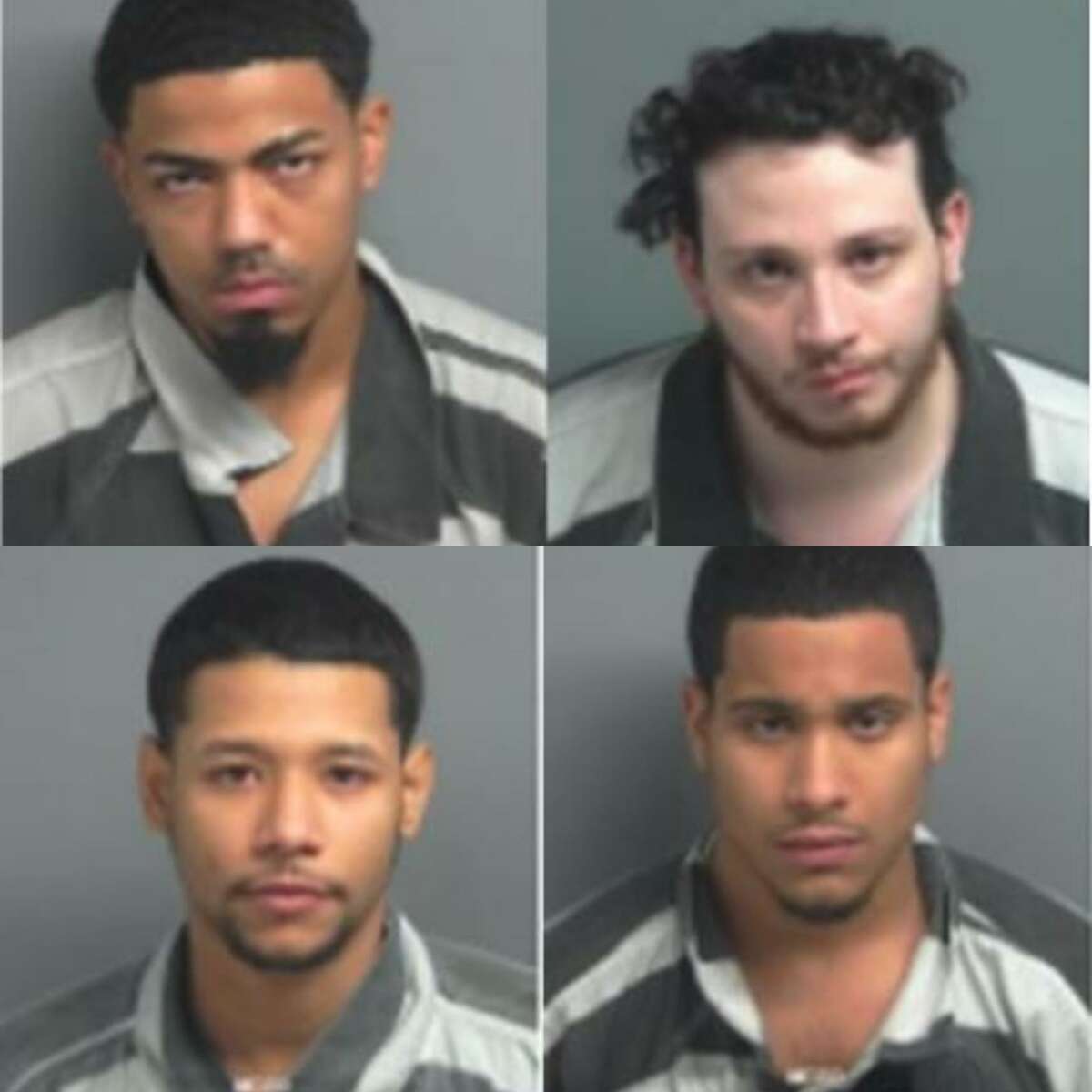 Jonathan Rafael Pequero, 22, Christopher Andrew Perdikakis, 24, Giobanni Jose Cruz, 23, David Dimitri Figueroa, 21, all from New York City, are being charged with engaging in organized criminal activity, a second-degree felony.