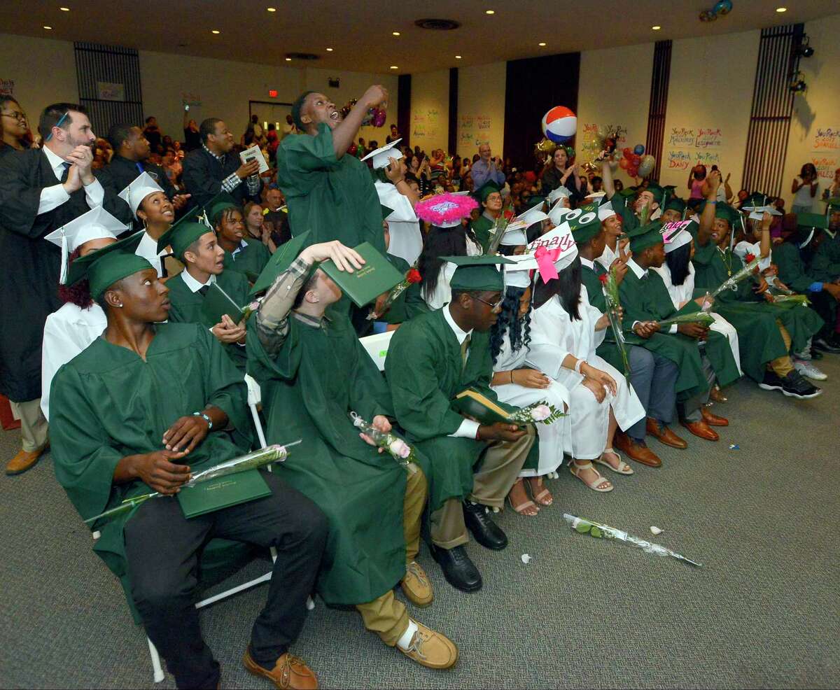 Stamford Academy Class of 2017 Graduation Ceremony at Trailblazers Academy for in Stamford, Conn., on Wednesday, June 14, 2017.