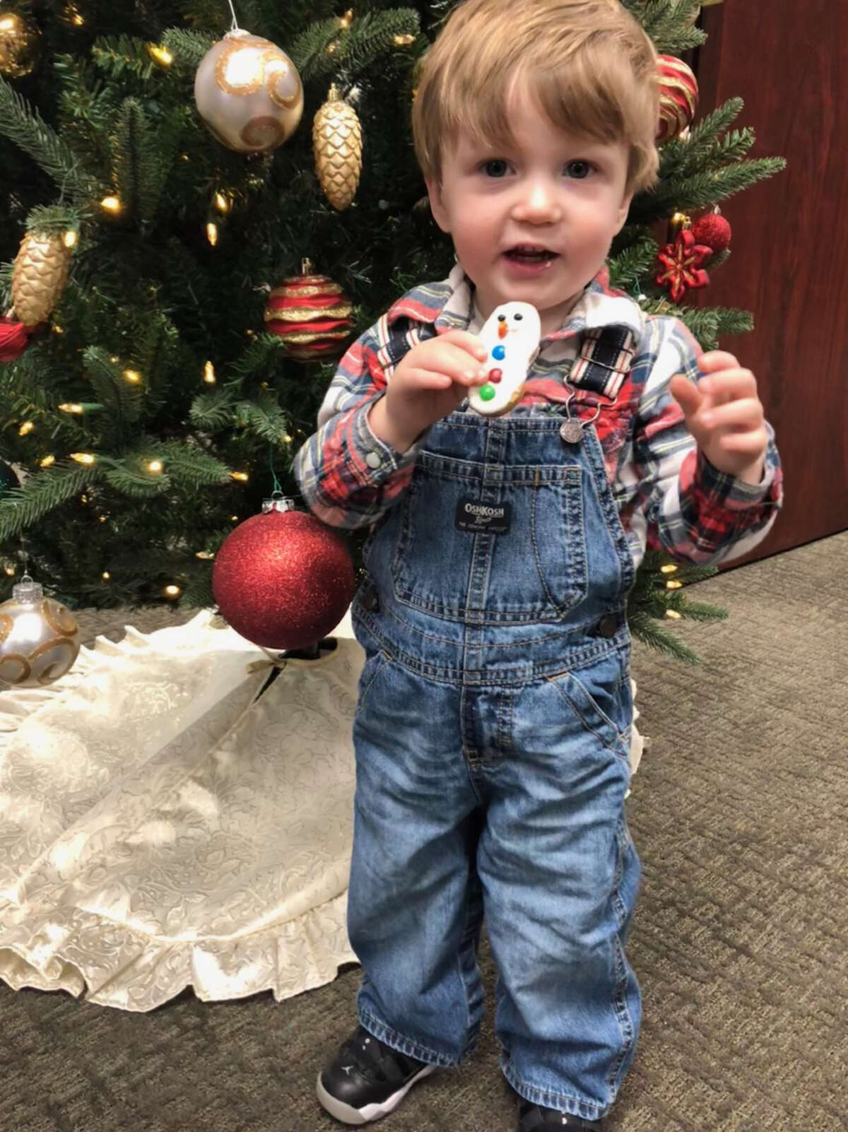 "Barrett “Bear” Bennett better not eat all of SANTA’S cookies! :)" Barrett “Bear” Bennett