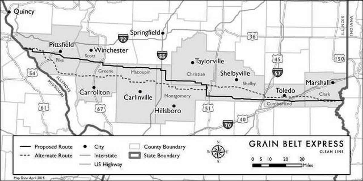 A Missouri appeals court on Tuesday gave approval to the state’s portion of the $2.3 billion Grain Belt Express Transmission high voltage line — which locally would pass through the northern edge of Greene and Macoupin counties — carrying electricity generated by Kansas windmills 780 miles before hooking into a power grid in Indiana.