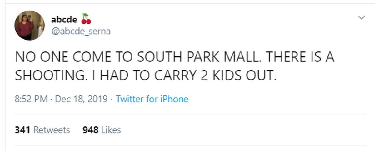 San Antonians described their experiences during a shooting at South Park Mall on Wednesday.